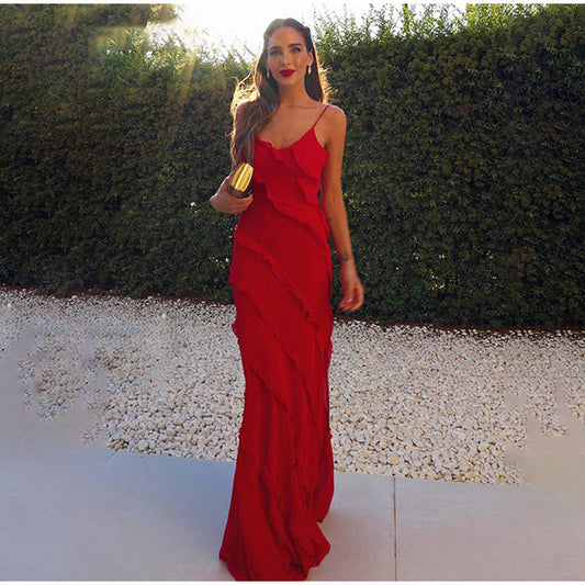 Monique™ | Elegantes Damenkleid mit Rüschen für Hochzeitsgast und Festliche Anlässe - Vielseitige Kleider Damen-1