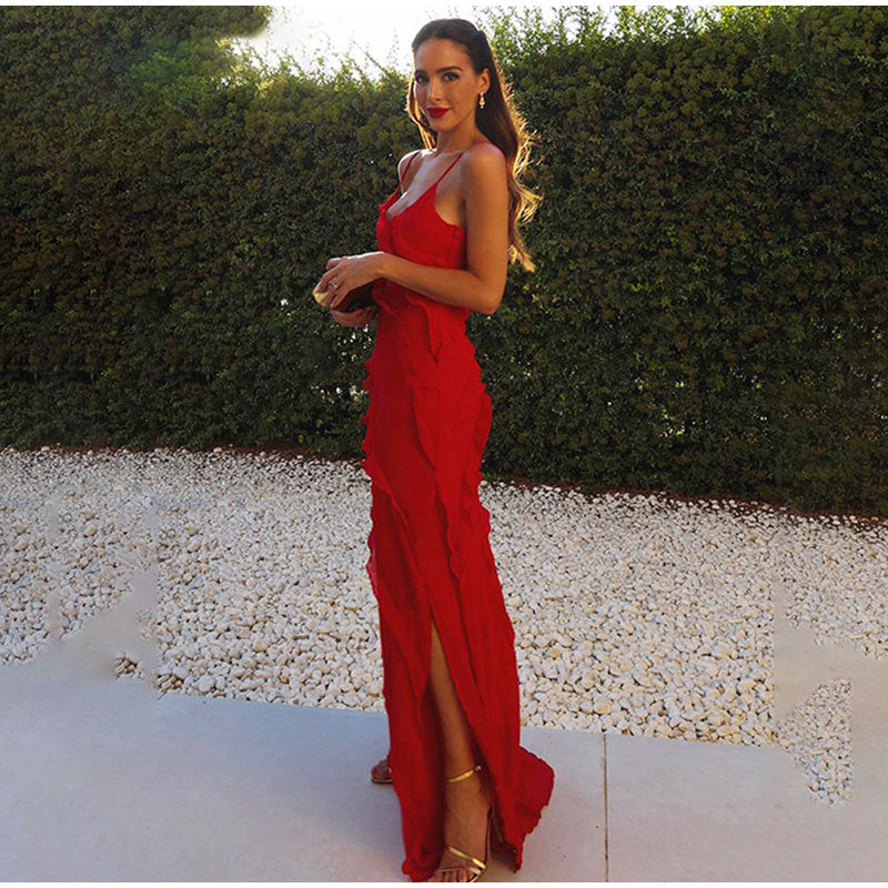 Monique™ | Elegantes Damenkleid mit Rüschen für Hochzeitsgast und Festliche Anlässe - Vielseitige Kleider Damen-2