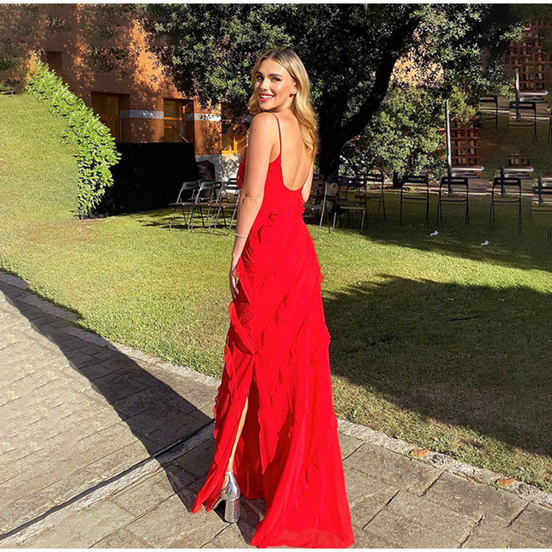 Monique™ | Elegantes Damenkleid mit Rüschen für Hochzeitsgast und Festliche Anlässe - Vielseitige Kleider Damen-5