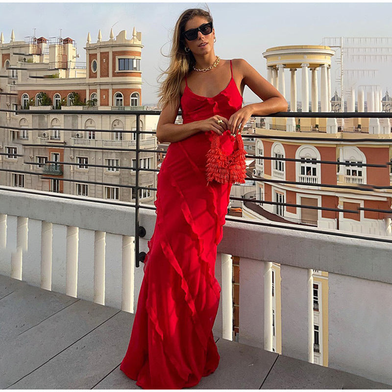 Monique™ | Elegantes Damenkleid mit Rüschen für Hochzeitsgast und Festliche Anlässe - Vielseitige Kleider Damen-6
