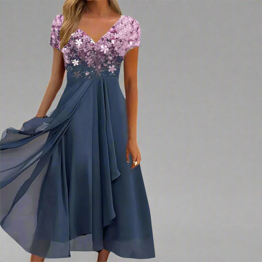 Lieselotte | Elegantes Damenkleid für Hochzeitsgäste – Florales Spitzenkleid für Festliche Anlässe-1