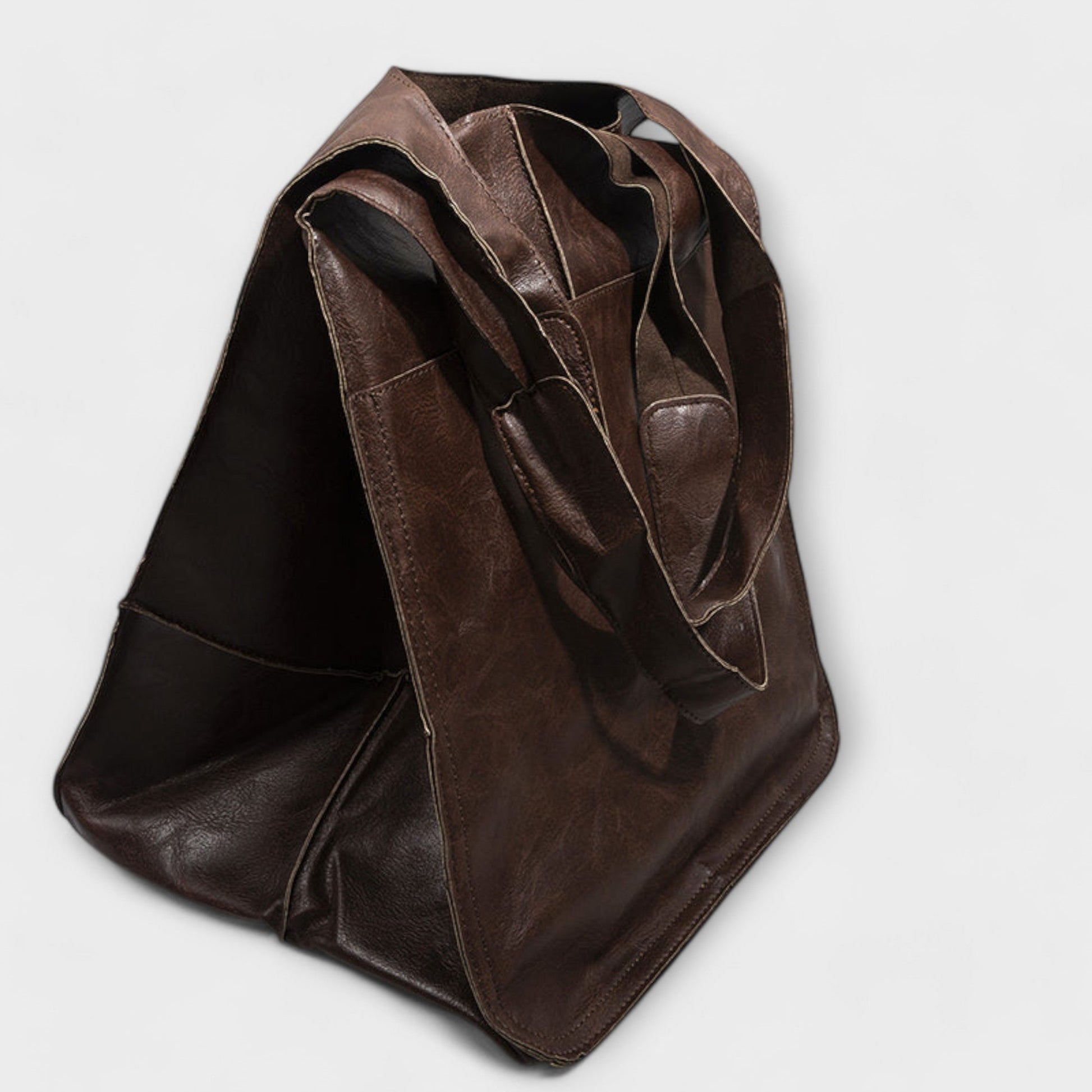 Léora - Elegante Handtasche Damen Schwarz - Oversize Weekender-Tasche aus PU-Leder für Alltag und Reisen-4