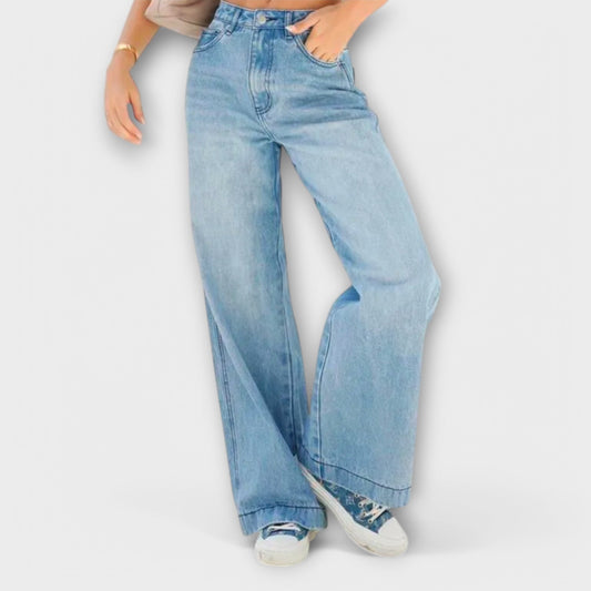Mia - Damen Baggy Hose - Bequeme Stoffhose für Lässigen Stil und Komfort - Hosen Damen - Verschiedene Farben Erhältlich-1