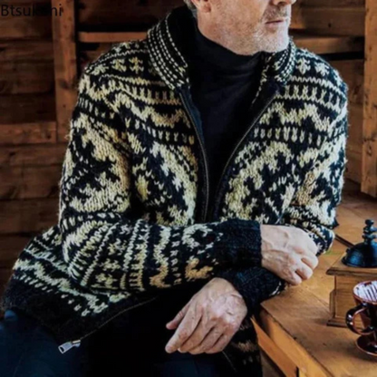 Björn - Wollpullover mit norwegischem Muster für Herren
