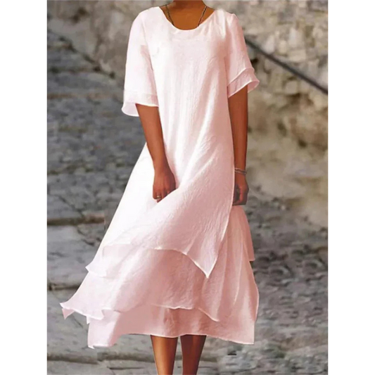 Anna Elegantes Damenkleid Midi für Hochzeitsgast | Festliche Kleider für Jeden Anlass-1