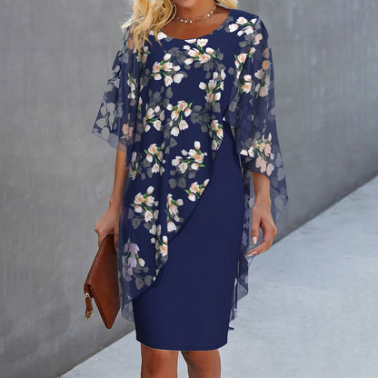 Variant image for Emma - Ökologisches Damenkleid In Blau, Grün Und Rot - Festliche Kleider Für Verschiedene Anlässe-1