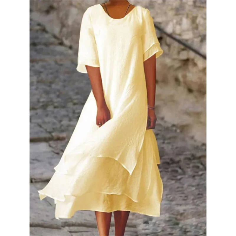 Anna Elegantes Damenkleid Midi für Hochzeitsgast | Festliche Kleider für Jeden Anlass-3