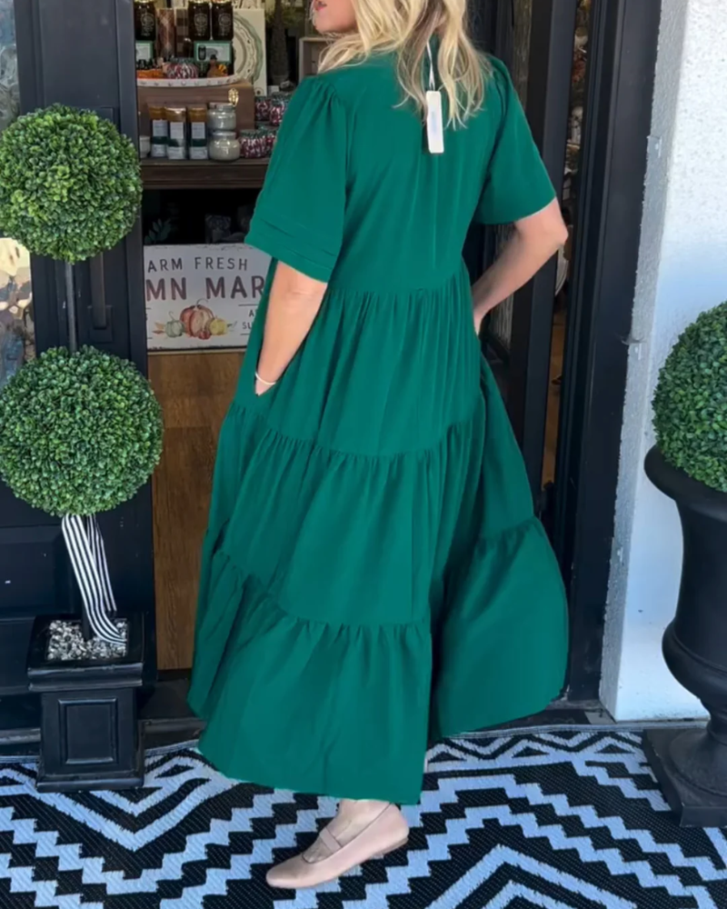 Annette™ | Elegantes Schwarzes Maxikleid für Damen – Luftiges Sommerkleid für Jeden Anlass-2