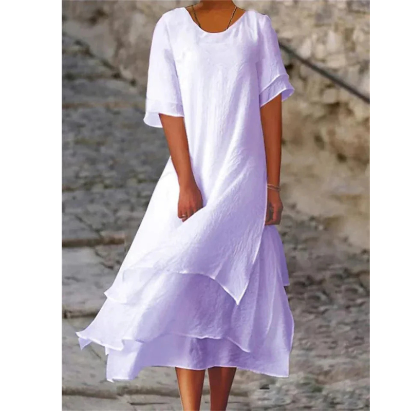 Anna Elegantes Damenkleid Midi für Hochzeitsgast | Festliche Kleider für Jeden Anlass-5