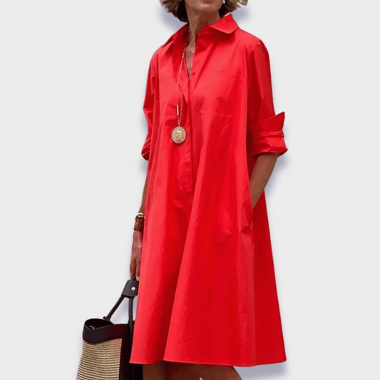 Bettina | Stylisches Polokleid Damen aus Premiumstoff für den Frühling – Bequem und Luftig-1