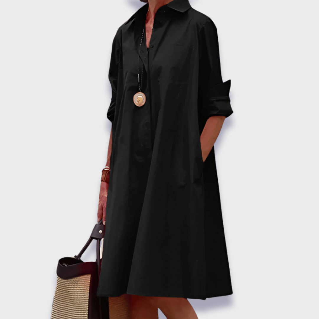 Variant image for Bettina | Stylisches Polokleid Damen aus Premiumstoff für den Frühling – Bequem und Luftig-7