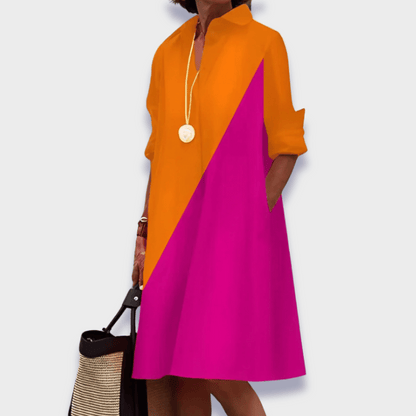 Bettina | Stylisches Polokleid Damen aus Premiumstoff für den Frühling – Bequem und Luftig-4