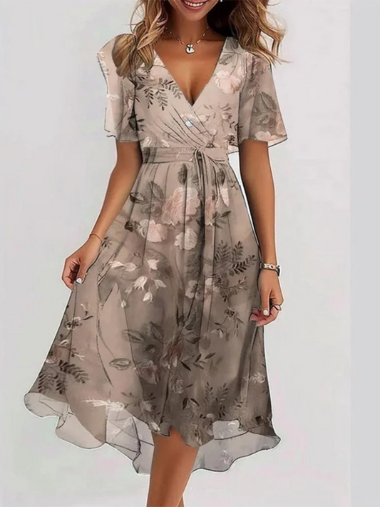 Emma Damenkleid | Lässiges Boho-Kleid mit Farbverlauf für Sommerliche Anlässe-1