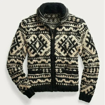 Björn - Wollpullover mit norwegischem Muster für Herren