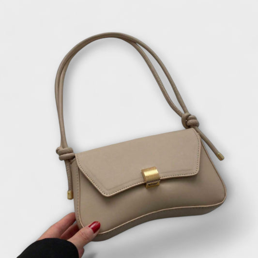 Léora - Vintage Handtasche Damen Schwarz, Zeitlos Elegante Klappentasche für Alltag und Besondere Anlässe-1