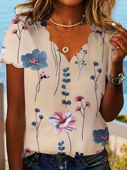 Variant image for Karina Damenbluse - Elegante Blumenbluse für Frühling, Leicht & Atmungsaktiv, Vielseitige Blusen für Damen-52