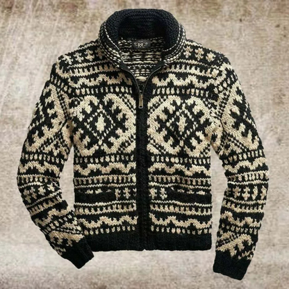 Björn - Wollpullover mit norwegischem Muster für Herren