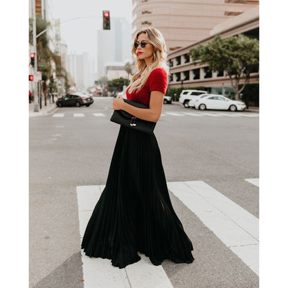 Anna's Lässiges Damen Set – Elegantes Twin Set mit Faltenrock für Sommermode, Ideal für Freizeit und Büro-3