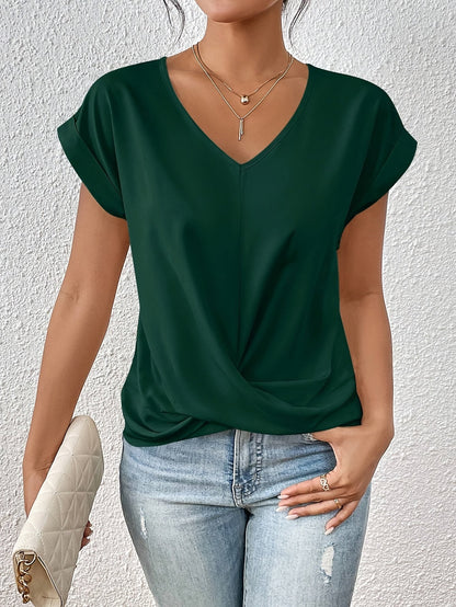 Variant image for Cleo - Damen T-Shirt Sommerlich Mit Schatzausschnitt - Bequemes Oberteil Für Täglichen Gebrauch-31