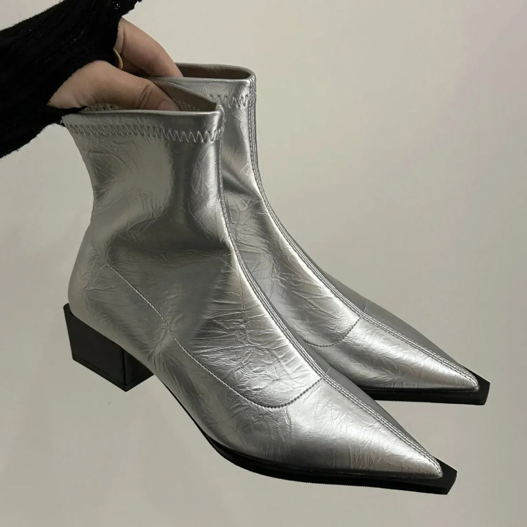 Variant image for Anna Elegante Damen Stiefeletten Schwarz Mit Spitz-Zehen-Design – Stilvolle Schuhe Für Büro Und Freizeit-13