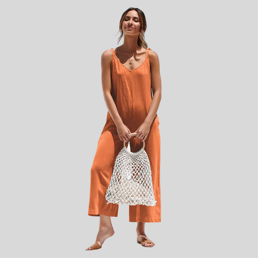 SORRENTA – Damen Sommer-Overall in Terrakotta