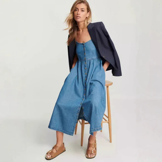 JOLENA – Das Trägerkleid aus Denim für entspannte Sommertage