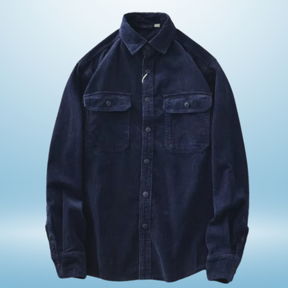 DAKO – Herren Jeanshemd in Schwarz Used-Waschung mit Brusttaschen