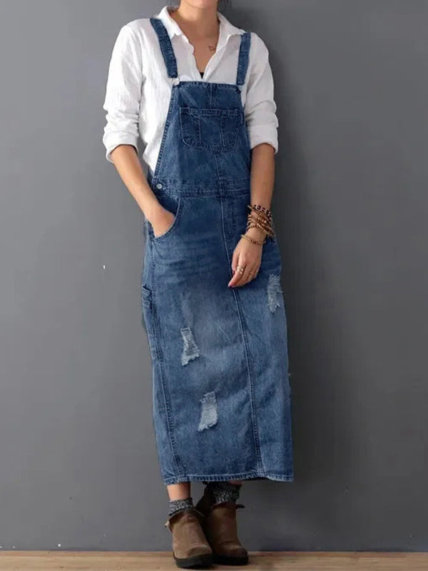 Variant image for Emma - Latzhose Damen Jeans Mit Rückensplit, Casual Fit, 100% Denim, Vielseitig Kombinierbar-7
