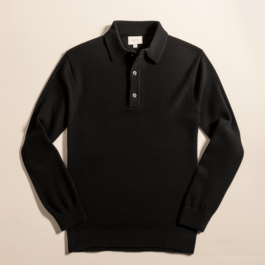 Max's Kaschmir Pullover Herren – Eleganter Polopullover für Winterliche Anlässe-1