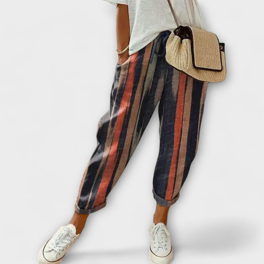 Anna - Bequeme Baumwoll-Leinen-Hose Damen - Lässige Stoffhose für Sommer - Atmungsaktive Hosen für Damen-1