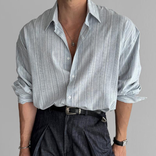 Max: Lässiges Herrenhemd Langarm – Vintage-Stil Hemd für Herren, Bequeme Passform, Ideal für Smarte Anlässe-1