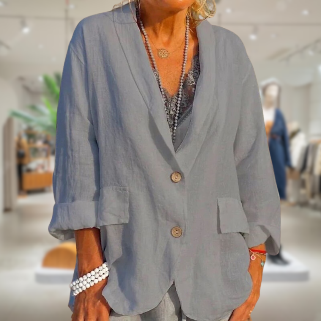 Variant image for Lina | Elegante Damenjacke Aus Leinen – Sommerjacke Für Strand Und Stadt-19
