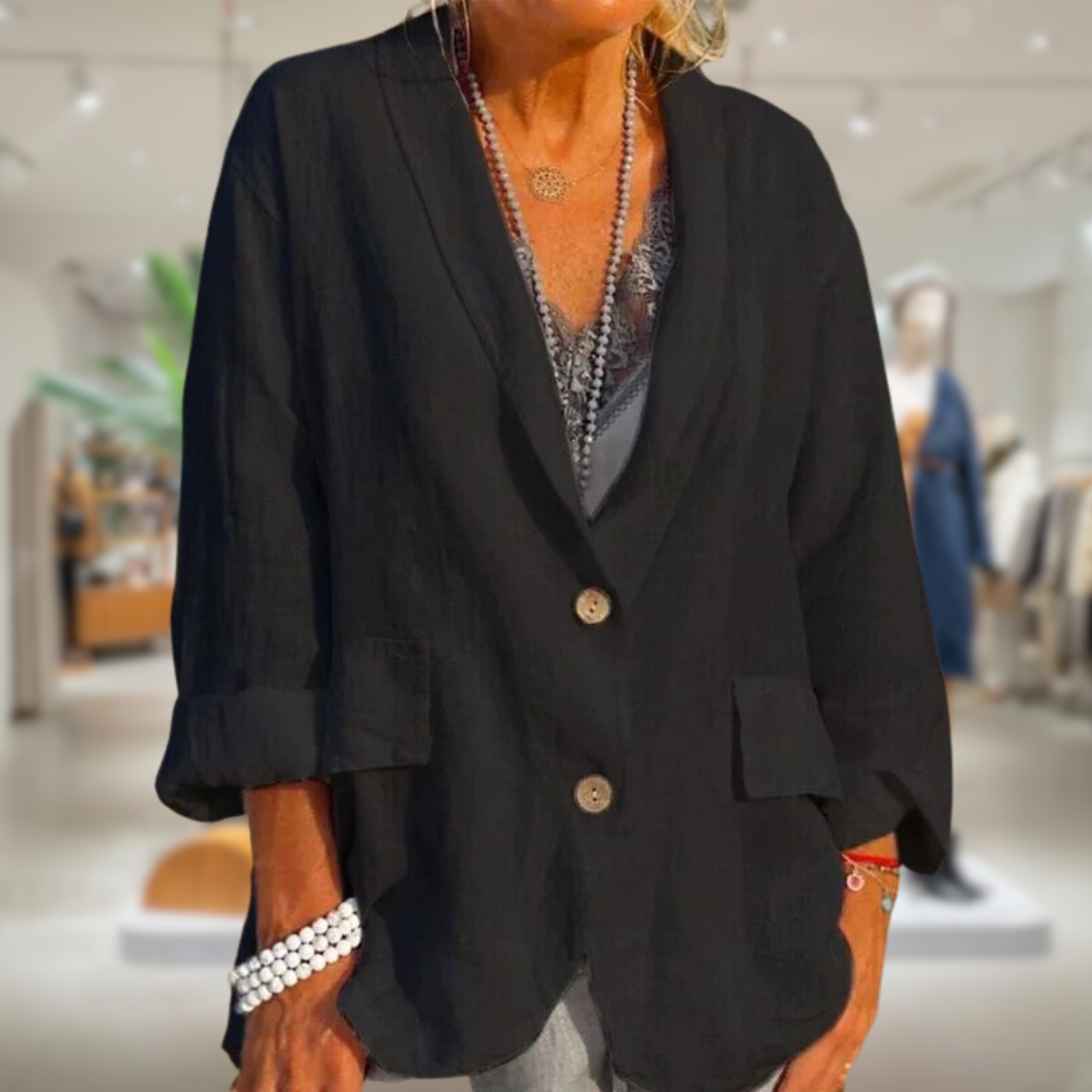 Variant image for Lina | Elegante Damenjacke Aus Leinen – Sommerjacke Für Strand Und Stadt-13