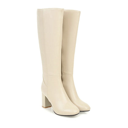 Variant image for Anna Elegante Schwarze Stiefel Damen | Kniehohe Absatzstiefel für Winter Komfort-11