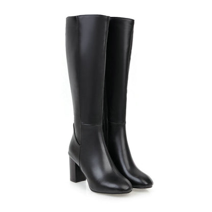 Variant image for Anna Elegante Schwarze Stiefel Damen | Kniehohe Absatzstiefel für Winter Komfort-21