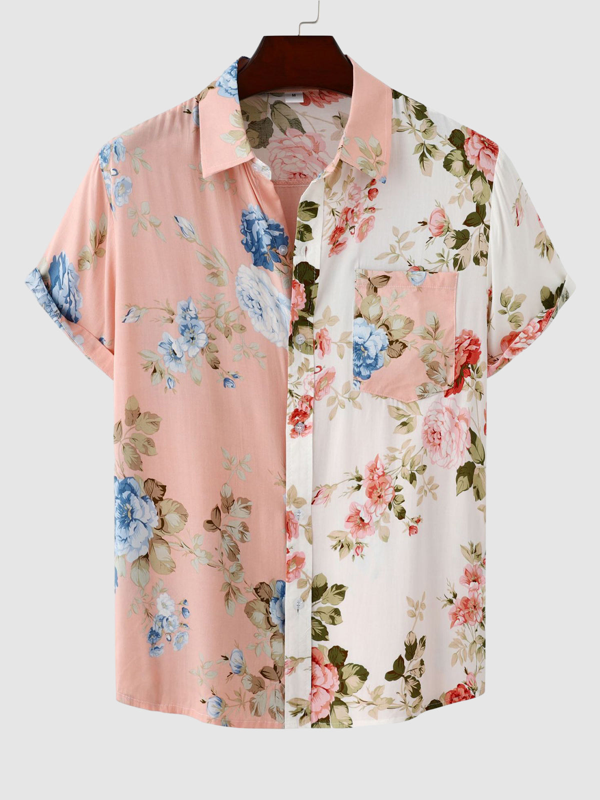 Max: Blumen Herrenhemd Kurzarm - Bedrucktes Sommer Hemd für Herren-6