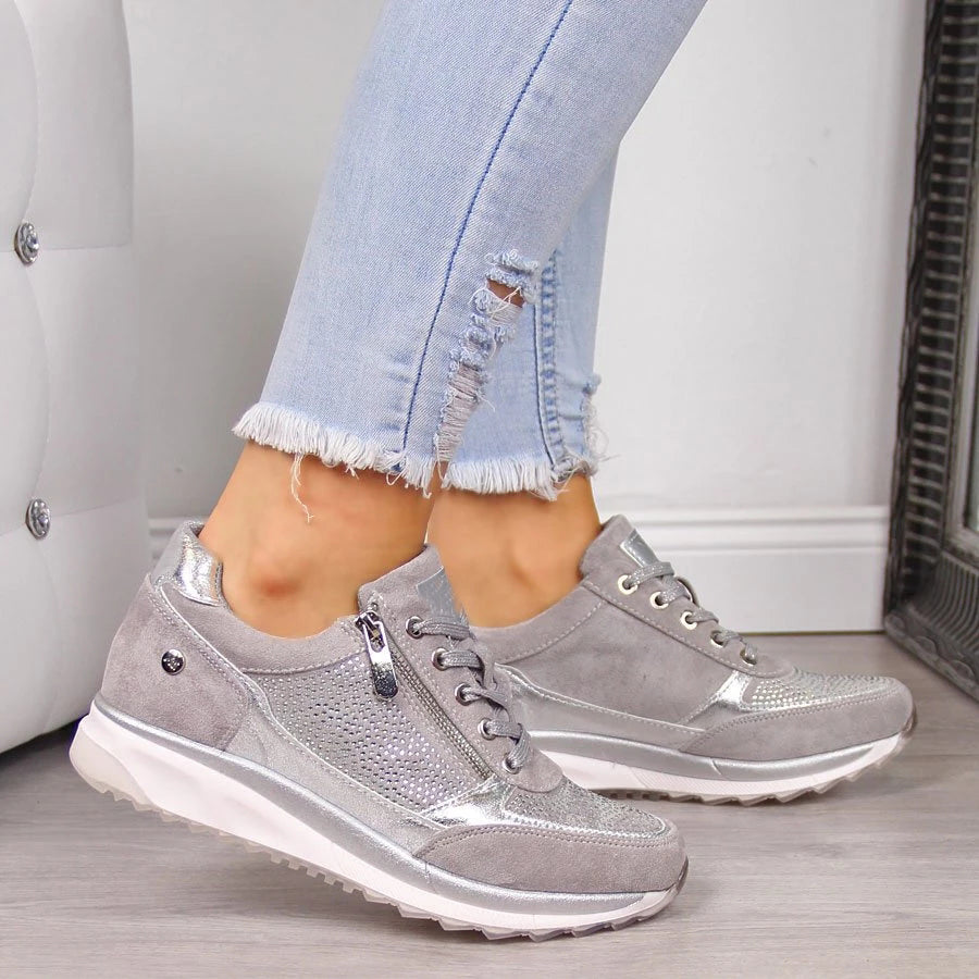 Anna Atmungsaktive Damen Sneakers – Bequeme On Schuhe Damen mit Anti-Rutsch-Sohle für den Sommer-2