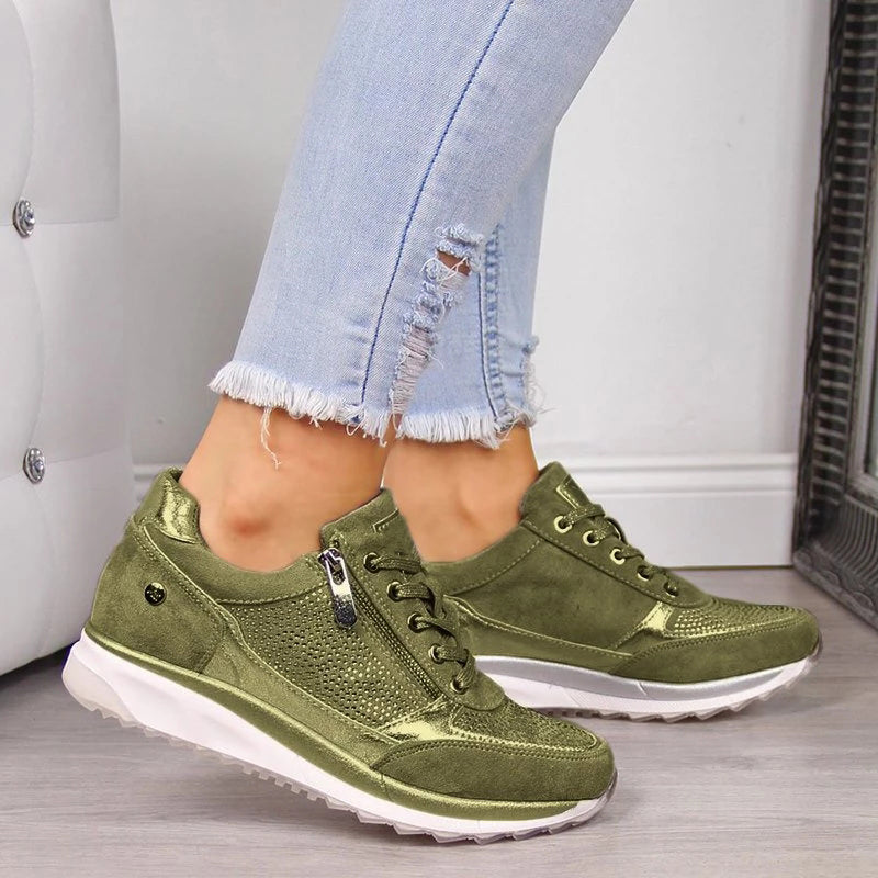 Anna Atmungsaktive Damen Sneakers – Bequeme On Schuhe Damen mit Anti-Rutsch-Sohle für den Sommer-4