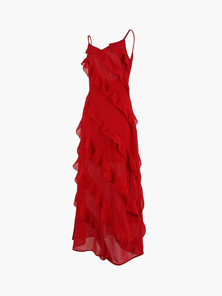 Monique™ | Elegantes Damenkleid mit Rüschen für Hochzeitsgast und Festliche Anlässe - Vielseitige Kleider Damen-4