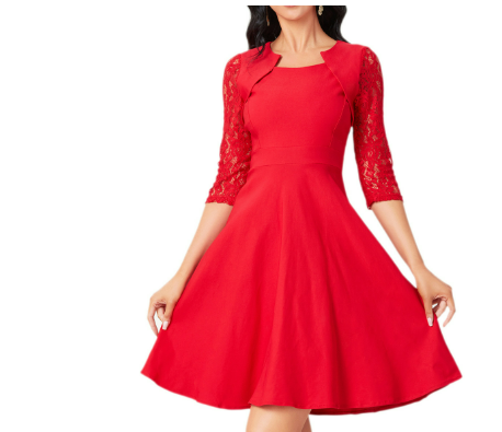 Anna | Klassisches Damen Kleid - Elegantes Sommerkleid für Jeden Anlass-1