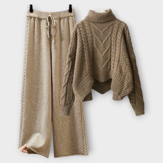 Olivia - Elegantes Strickset Damen, Stilvoll & Bequem, Hochwertige Strickware für Jeden Anlass-1