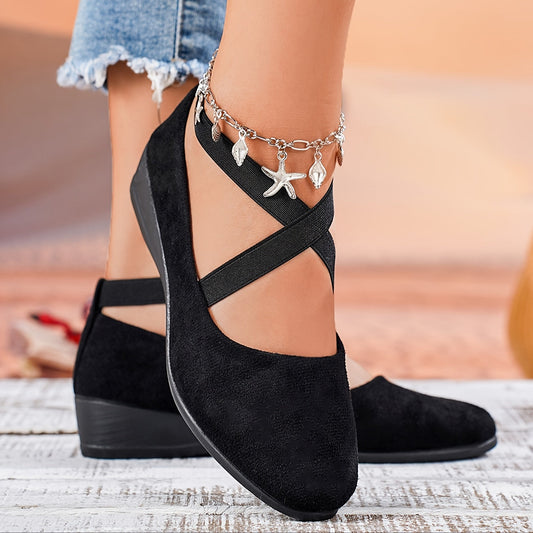 Anna Damen Freizeitschuhe mit Keilabsatz - Elegant und Bequem für Freizeit und Büro-1