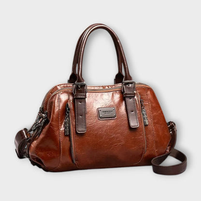 Variant image for Léora - Elegante Vintage-Schultertasche Damen Schwarz, Verstellbarer Riemen, Hochwertiges Kunstleder, 28x20x13 cm-1