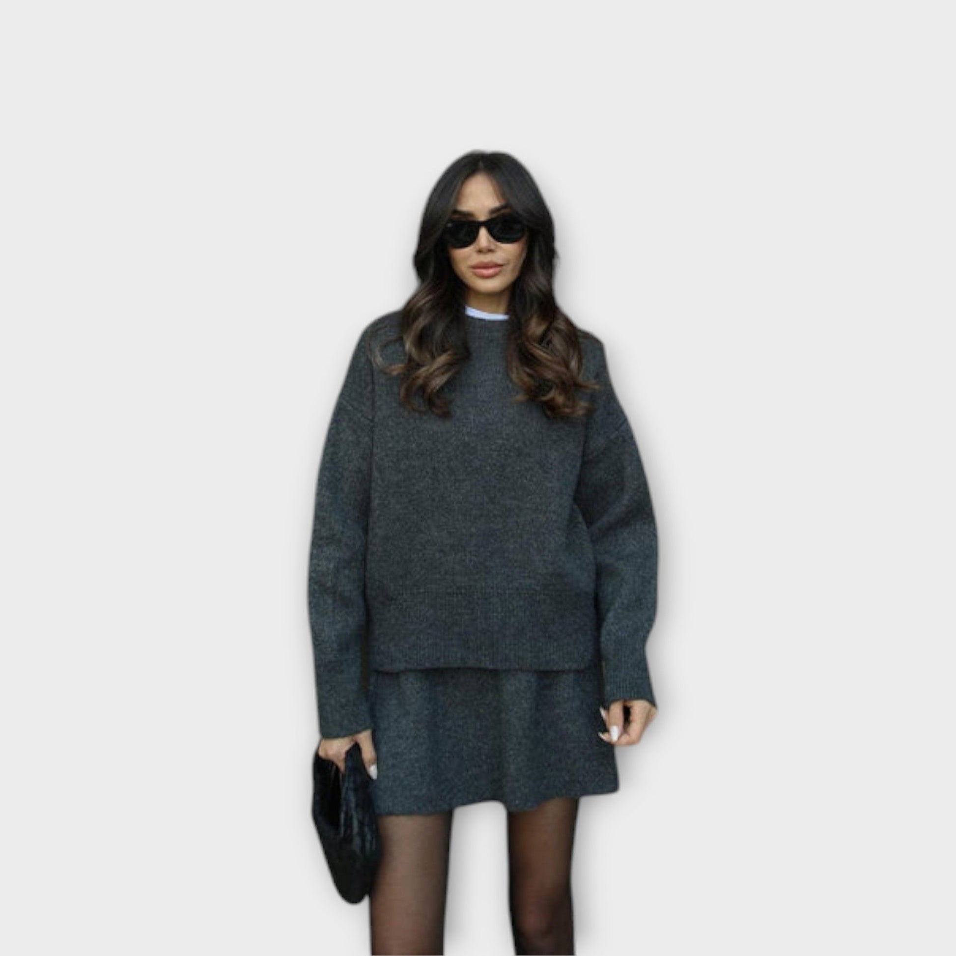 Variant image for Emma - Lässiges Strickset Damen - Weiches Stricktop & Hose - Perfekt Für Herbst - Strickset Damen-21