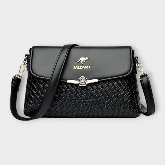 Variant image for Léora - Elegante Handtasche Damen Schwarz im Vintage-Stil, Schulter- und Crossbody-Trageoptionen-1