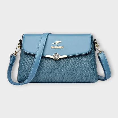 Léora - Elegante Handtasche Damen Schwarz im Vintage-Stil, Schulter- und Crossbody-Trageoptionen-3