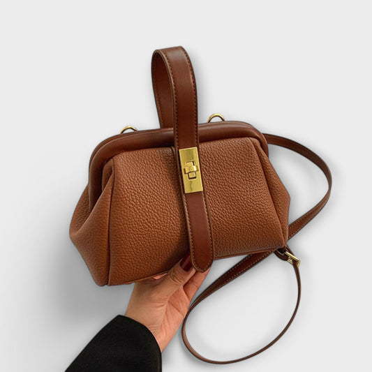 Léora - Elegante Handtasche Damen Retro Tasche aus Kunstleder, Geräumig und Vielseitig für Arbeit und Freizeit-1