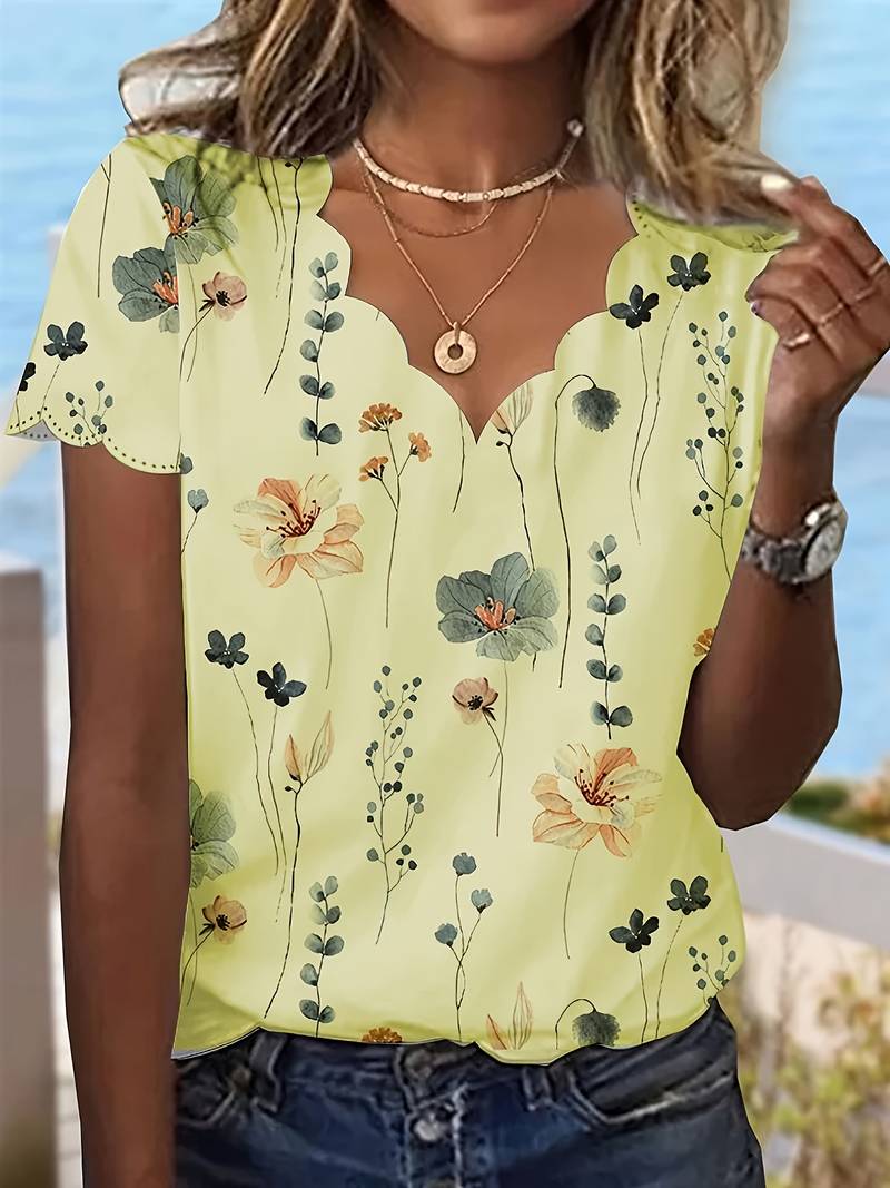 Variant image for Karina Damenbluse - Elegante Blumenbluse für Frühling, Leicht & Atmungsaktiv, Vielseitige Blusen für Damen-41