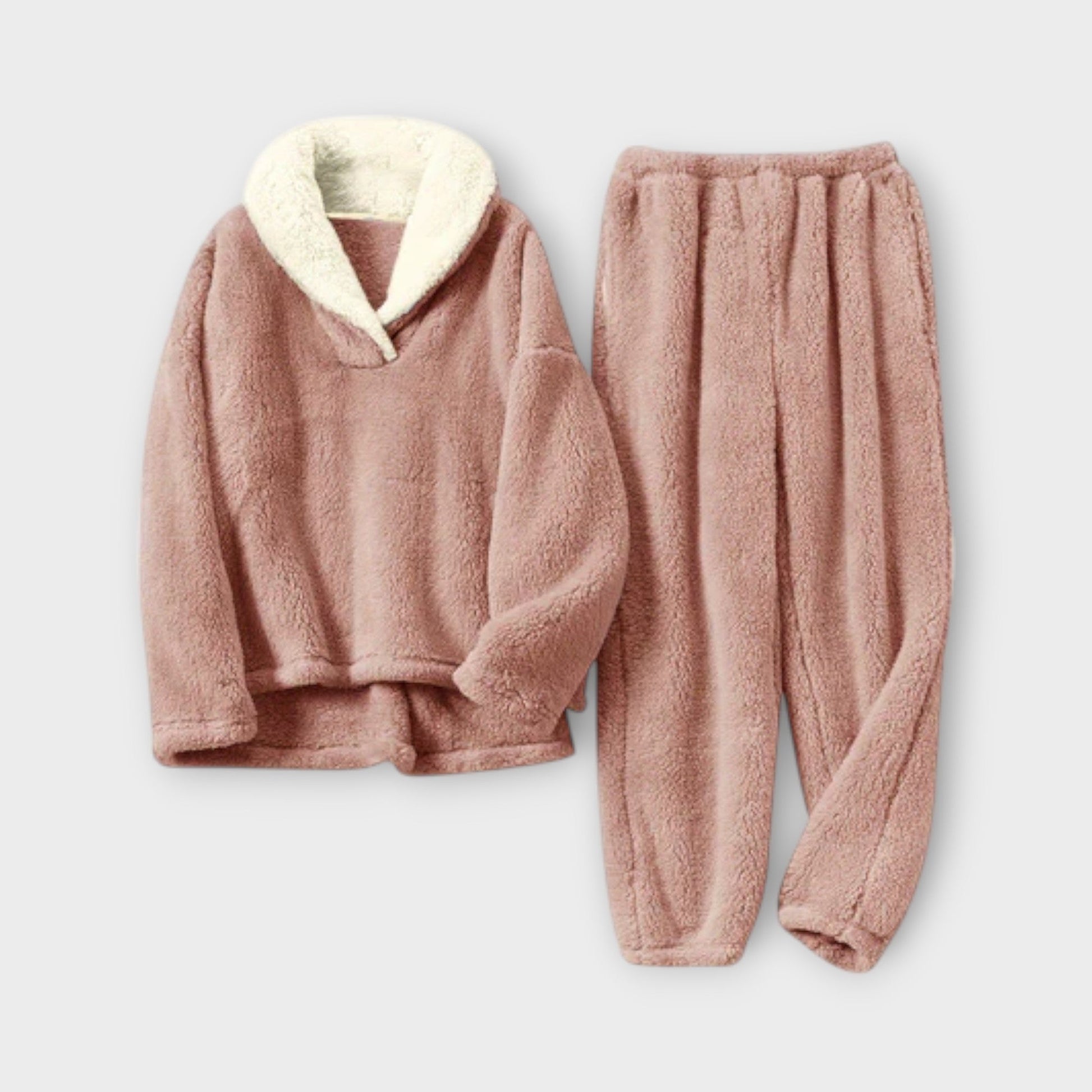 Stella - Kuscheliger Flanell Pyjama Damen Set im Klassischen Stil - Bequem und Warm für Entspannte Nächte-5