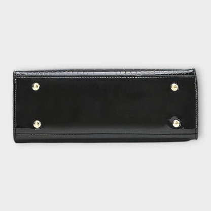 Léora - Elegante Handtasche Damen im Krokodilleder-Look, Geräumig & Vielseitig für Jeden Anlass-4